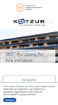 Mobile Screenshot of kotzur-immobilien.de