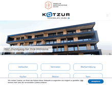 Tablet Screenshot of kotzur-immobilien.de